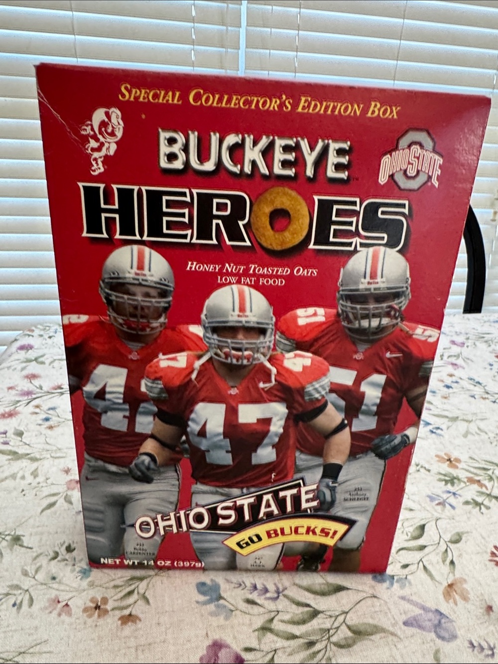 Buckeye Heroes Ohio State Red Collector's Cereal Box